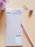 bloc notes to do list chat mignon kawaii