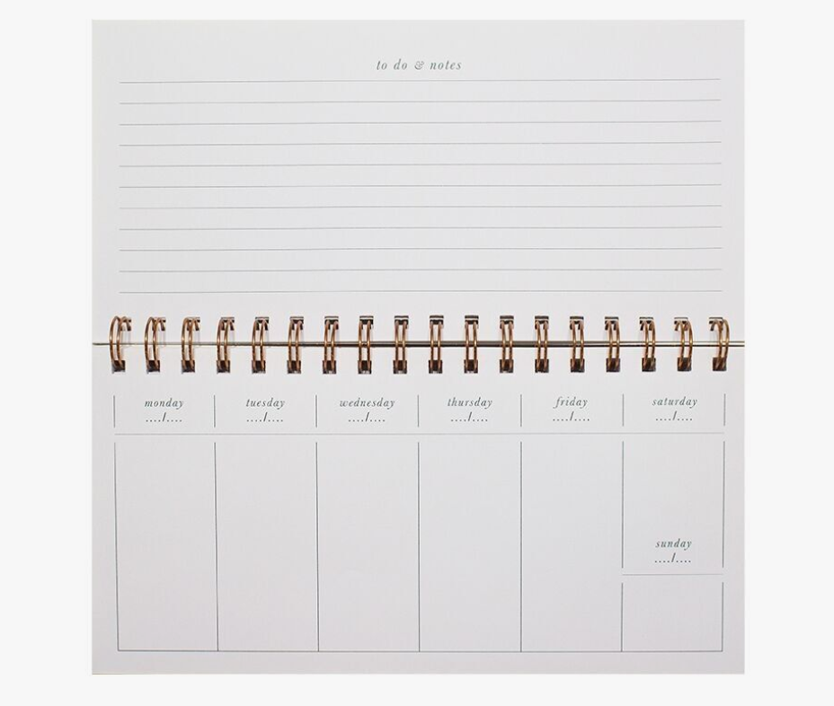 desk planner, weekly planner, ou agenda de bureau. Pages To do et planning hebdomadaire