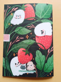 carnet -A5-fantômes-fraises-kawaii 