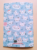 carnet-bleu-A5-chat-kawaii