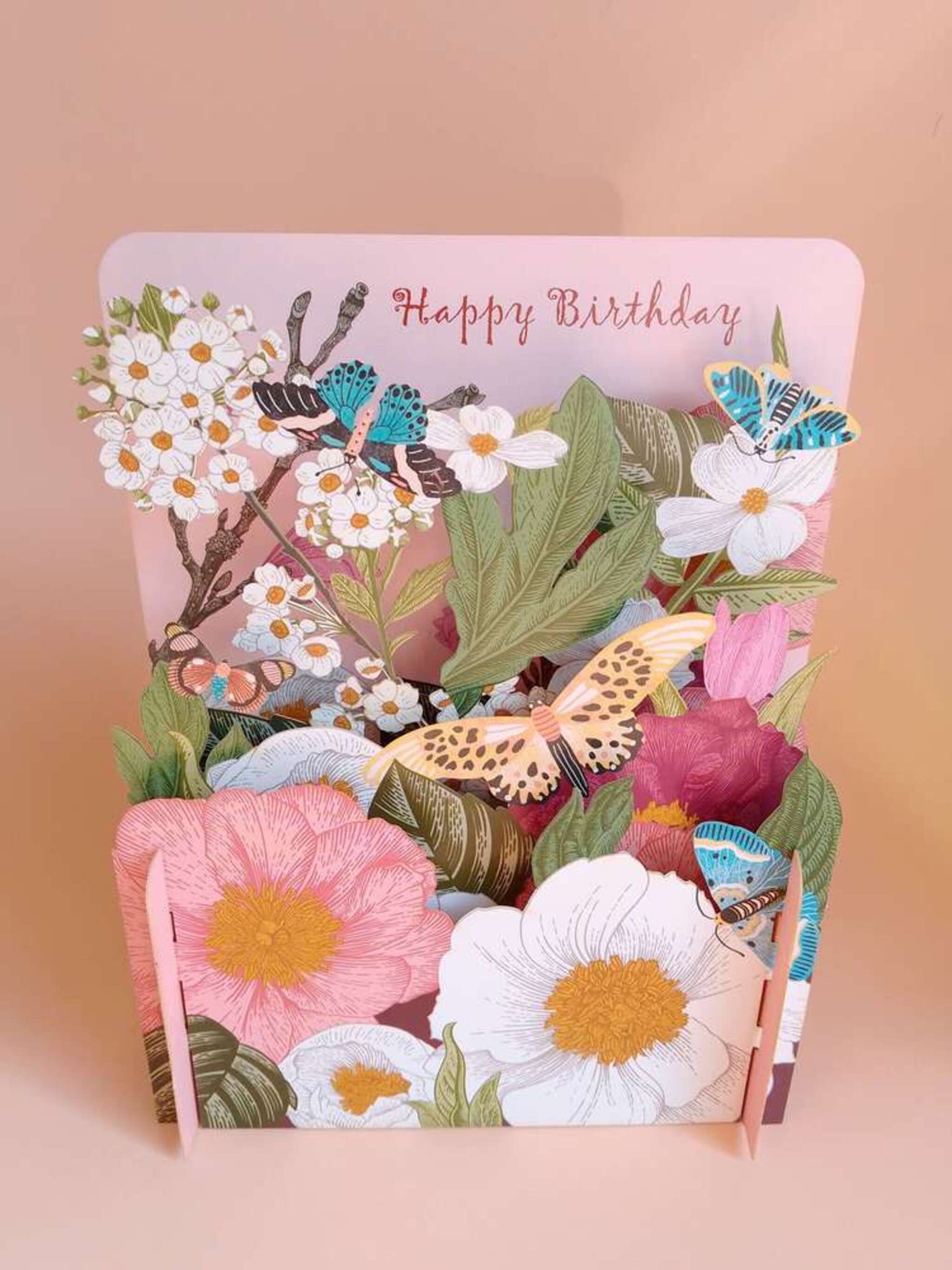 carte-anniversaire-happy birthday-3D-pop-up-fleurs-papillons (3)