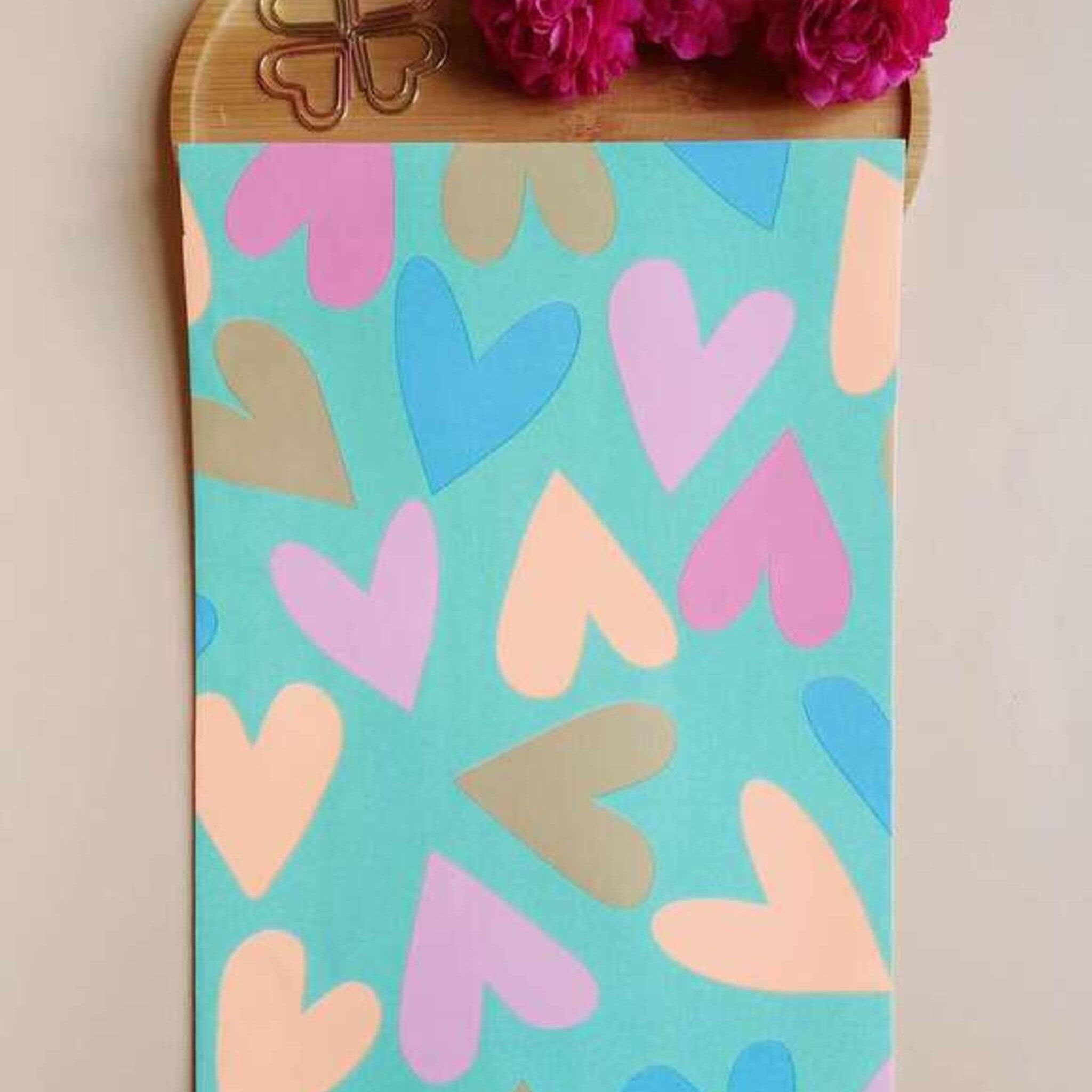 pochettes-cadeaux-bleu-vert-coeurs-amour-saint-valentin-17x25cm