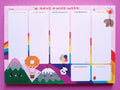 semainier-weekly-planner-agenda-hebdomadaire-arc-en-ciel-kawaii